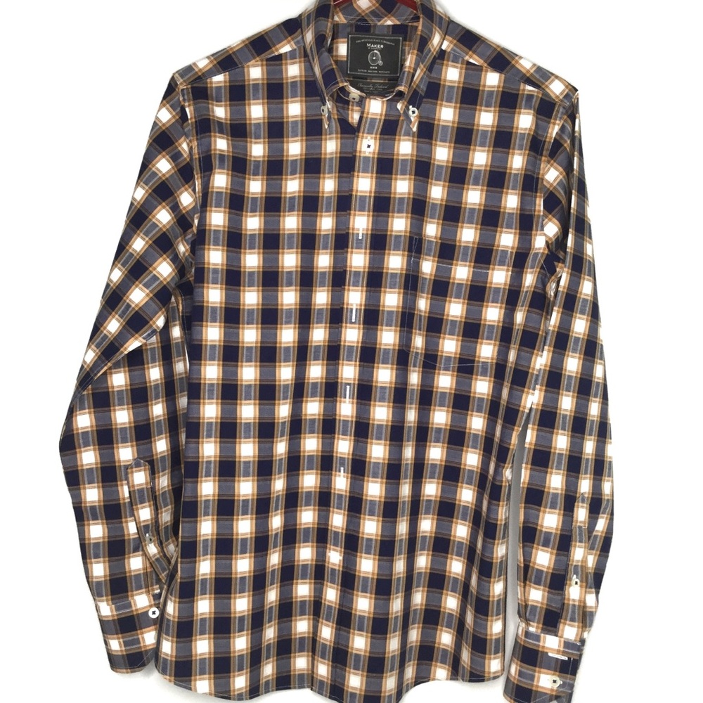 Maker and Company Men’s Long Sleeve Button up Sz S